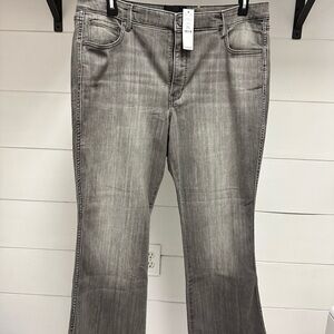 White House Black Market Bootcut Jeans in Gray